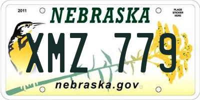 NE license plate XMZ779