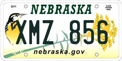 NE license plate XMZ856