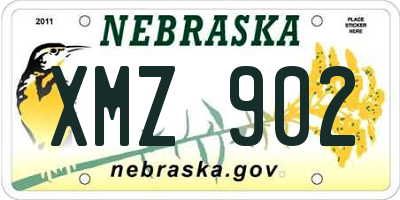 NE license plate XMZ902