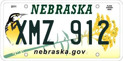 NE license plate XMZ912