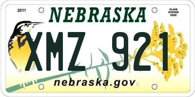 NE license plate XMZ921