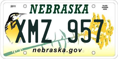 NE license plate XMZ957