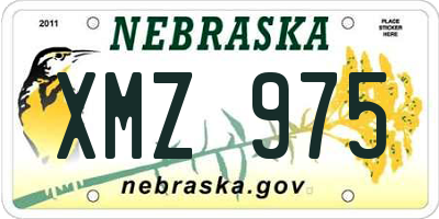 NE license plate XMZ975