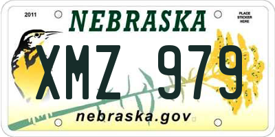 NE license plate XMZ979