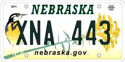 NE license plate XNA443