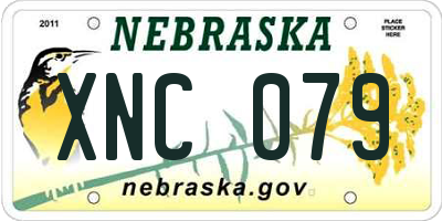 NE license plate XNC079