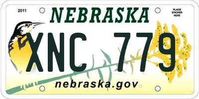 NE license plate XNC779