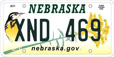 NE license plate XND469