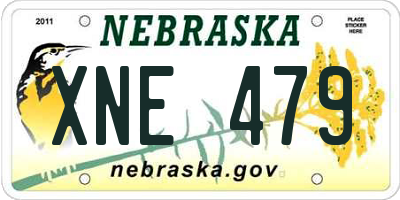 NE license plate XNE479