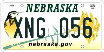 NE license plate XNG056