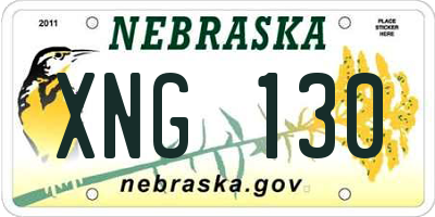 NE license plate XNG130