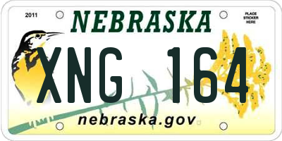 NE license plate XNG164