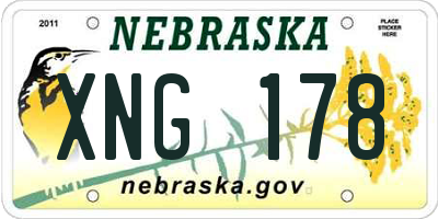 NE license plate XNG178