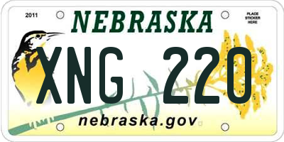 NE license plate XNG220