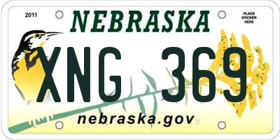NE license plate XNG369