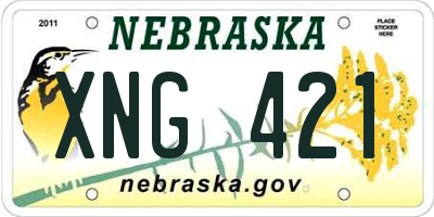 NE license plate XNG421