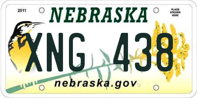 NE license plate XNG438