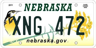 NE license plate XNG472