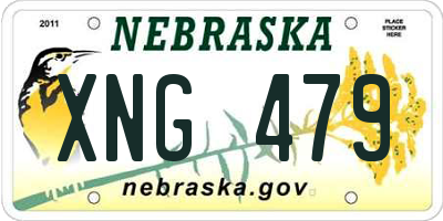 NE license plate XNG479