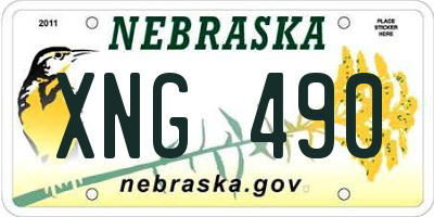 NE license plate XNG490