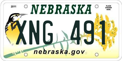 NE license plate XNG491