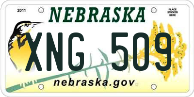 NE license plate XNG509