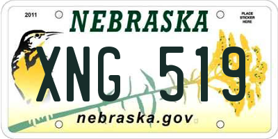 NE license plate XNG519