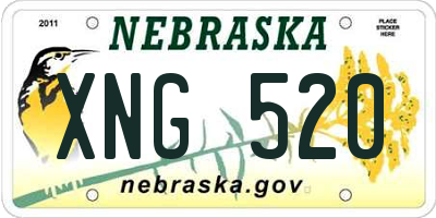 NE license plate XNG520