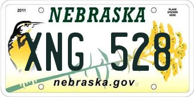 NE license plate XNG528
