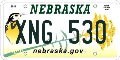 NE license plate XNG530