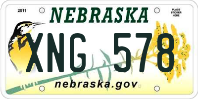NE license plate XNG578