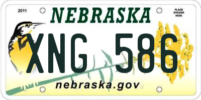 NE license plate XNG586