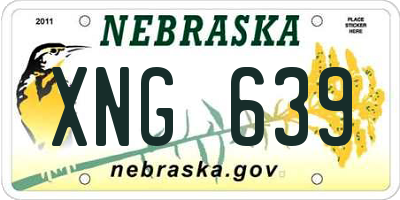 NE license plate XNG639