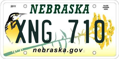 NE license plate XNG710