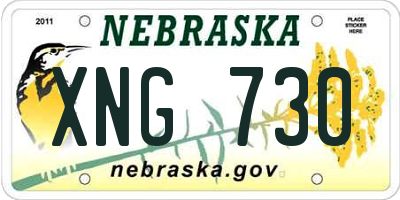 NE license plate XNG730