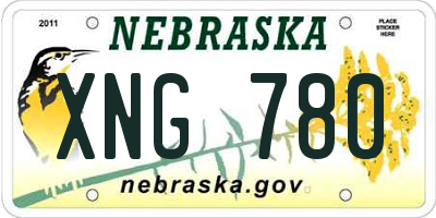 NE license plate XNG780