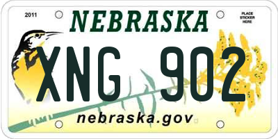 NE license plate XNG902