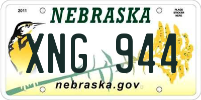 NE license plate XNG944