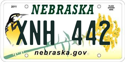 NE license plate XNH442