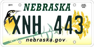 NE license plate XNH443
