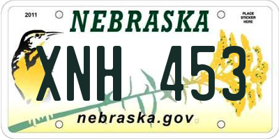 NE license plate XNH453