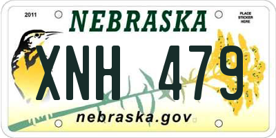 NE license plate XNH479