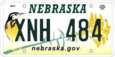 NE license plate XNH484