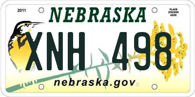 NE license plate XNH498