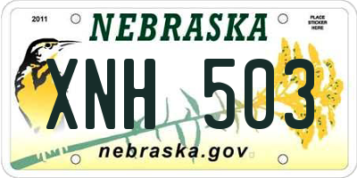 NE license plate XNH503