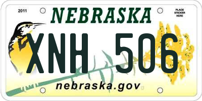NE license plate XNH506