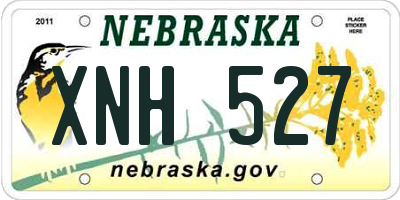 NE license plate XNH527