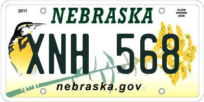 NE license plate XNH568