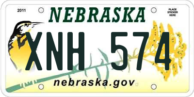 NE license plate XNH574
