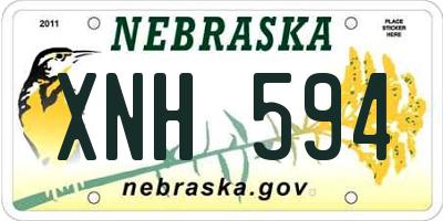 NE license plate XNH594